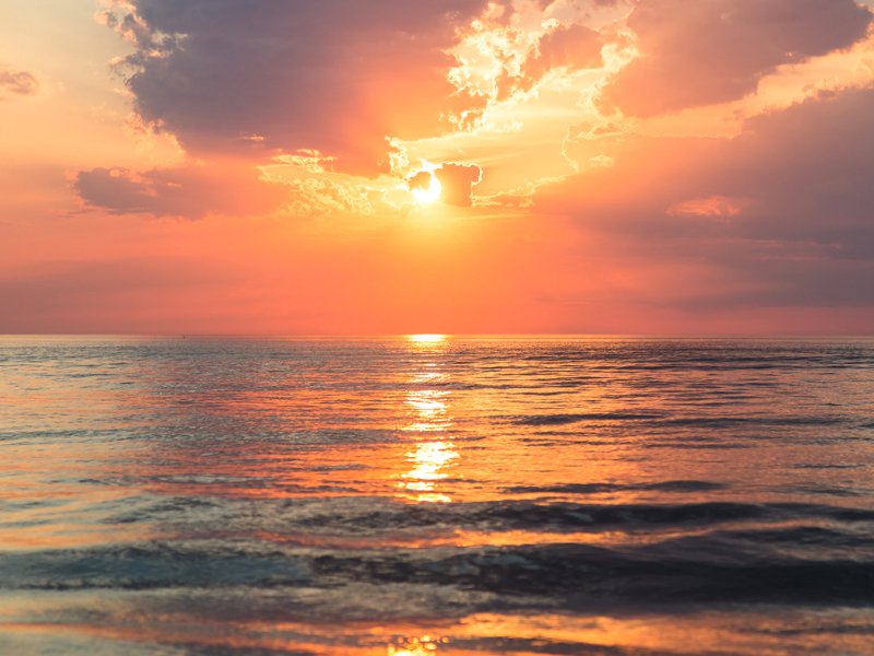 Sunset Over The Sea Sunset Over The Sea